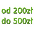 od 200zł do 500zł